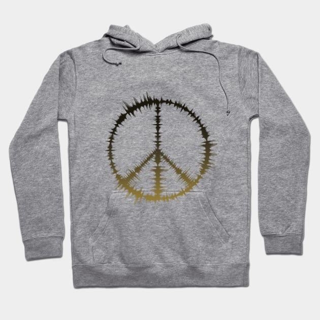 Peace Sign | Sound Wave Equalizer Yellow Hoodie by AudioWear